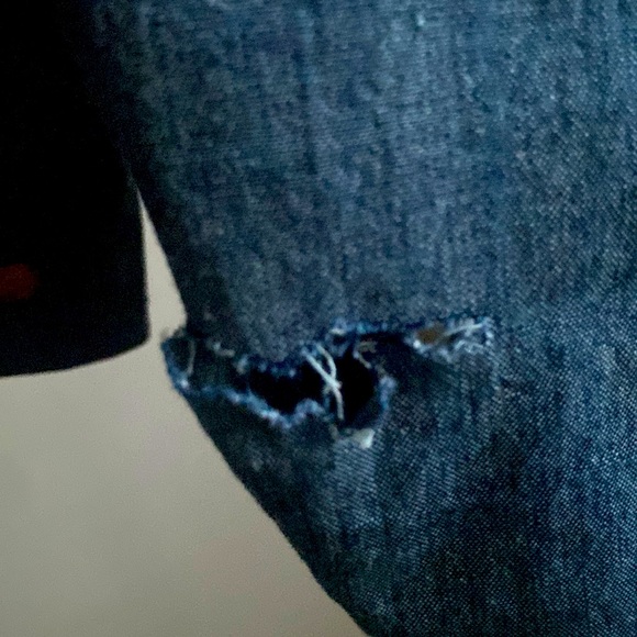 Staple long sleeve button up, denim and camo shirt - Picture 5 of 6